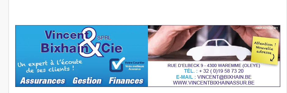 SPRL Vincent Bixhain & Cie Gestion et Finances